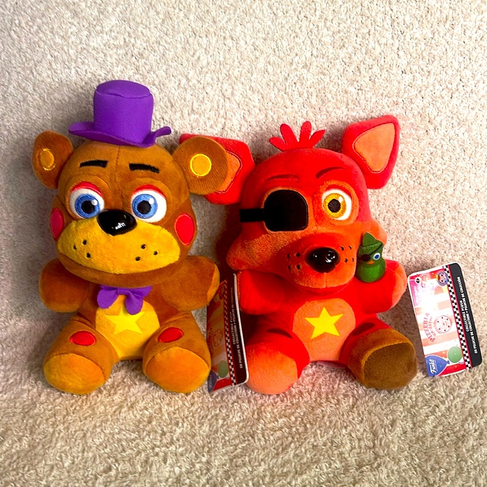FUNKO Five Nights at Freddy’s plush-Rockstar Foxy & Rockstar Freddy